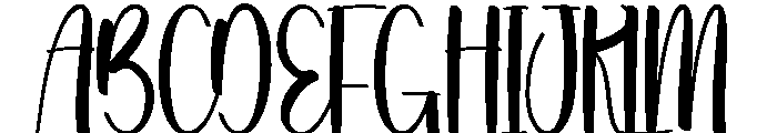 Refined Holiday Font UPPERCASE