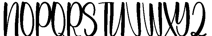 Refined Holiday Font UPPERCASE