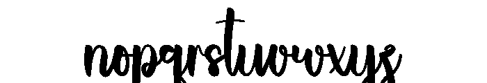 Refined Holiday Font LOWERCASE