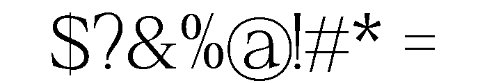 Refiost Extra Light Font OTHER CHARS