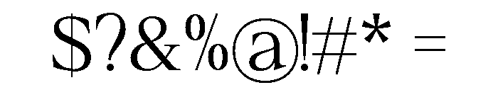 Refiost-Light Font OTHER CHARS