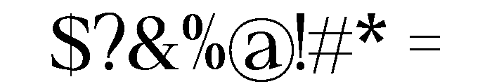 Refiost-Regular Font OTHER CHARS