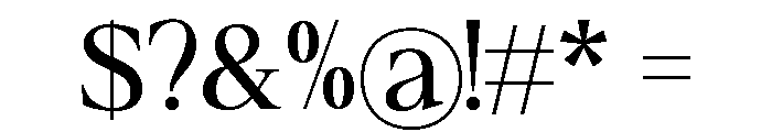 Refiost Variable Font OTHER CHARS