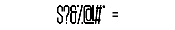 Refreshing Regular Font OTHER CHARS