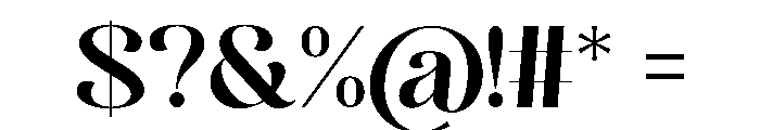 Regal Bride Regular Font OTHER CHARS