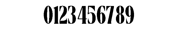 Regal Stencil Font OTHER CHARS