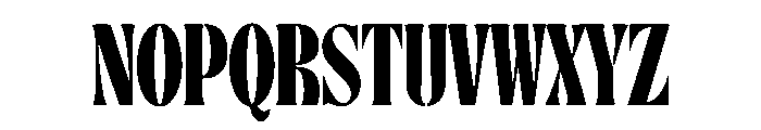 Regal Stencil Font UPPERCASE