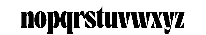 Regal Stencil Font LOWERCASE