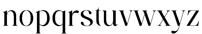 Regalian Regular Font LOWERCASE