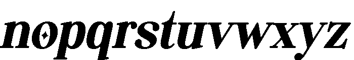 Regalic Miracle Bold Italic Regular Font LOWERCASE