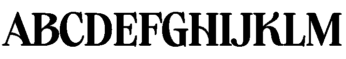 Regalic Miracle Bold Regular Font UPPERCASE