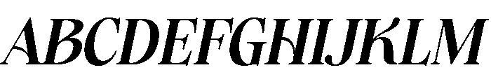 Regalic Miracle Italic Regular Font UPPERCASE