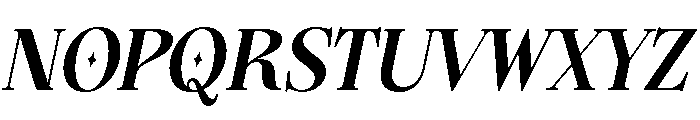 Regalic Miracle Italic Regular Font UPPERCASE