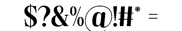 Regalic Miracle Regular Font OTHER CHARS