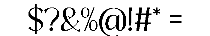 Regency Fashion Font OTHER CHARS