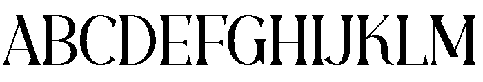 Regency Fashion Font UPPERCASE