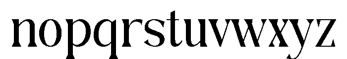Regency Fashion Font LOWERCASE