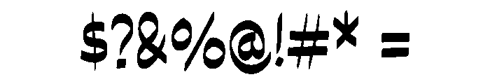Regeon Creativity Regular Font OTHER CHARS