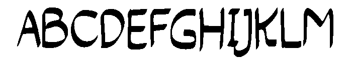 Regeon Creativity Regular Font UPPERCASE