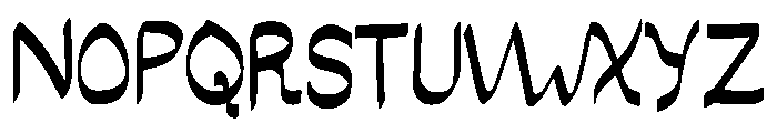 Regeon Creativity Regular Font UPPERCASE