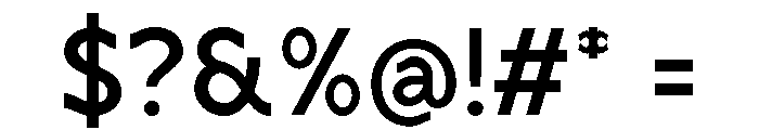Regiko Regular Font OTHER CHARS
