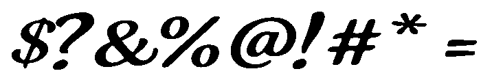 Regina Smooth Font OTHER CHARS