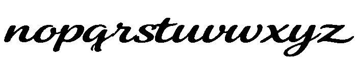 Regina Smooth Font LOWERCASE