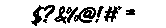 Reginetta Regular Font OTHER CHARS