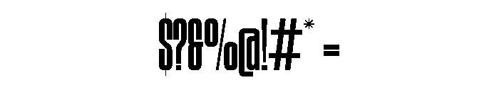 Region Regular Font OTHER CHARS