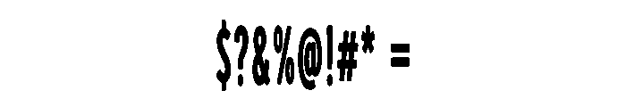 Regotron Font OTHER CHARS