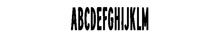 Regotron Font UPPERCASE