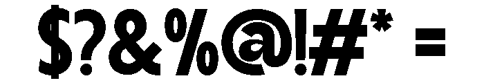 Regotta Regular Font OTHER CHARS