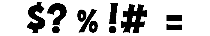 Regular Extrude Regular Regular Font OTHER CHARS