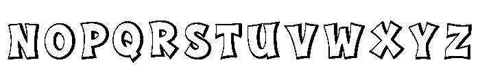 Regular Extrude Regular Font UPPERCASE