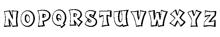 Regular Extrude Regular Font LOWERCASE