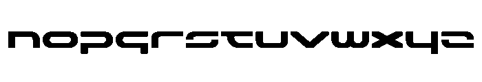 Reinba Extended Font LOWERCASE