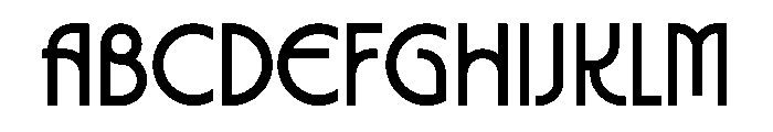 Relage Font UPPERCASE