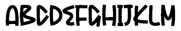 Relax Simple Font UPPERCASE