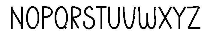 Relaxing Music Font LOWERCASE