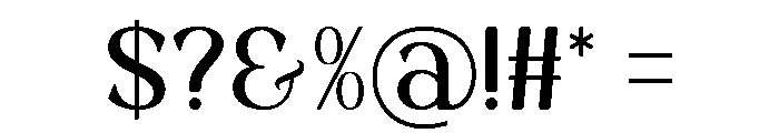 Relicia Regular Font OTHER CHARS
