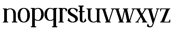 Relicia Regular Font LOWERCASE