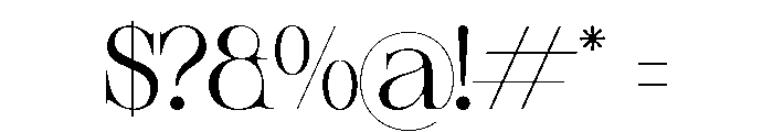 Relooyd Regular Font OTHER CHARS