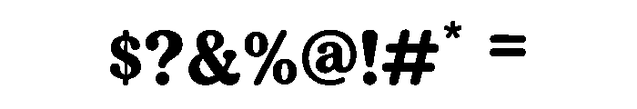 Relvato Regular Font OTHER CHARS