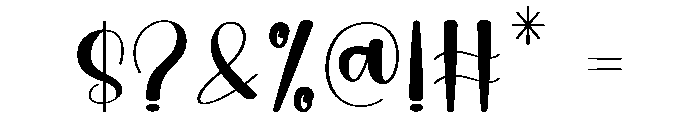 Remember Latter Font OTHER CHARS
