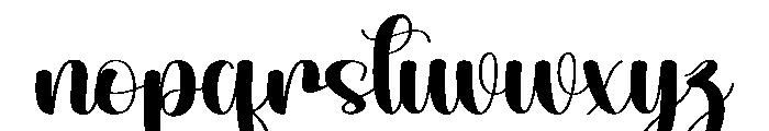 Remember Latter Font LOWERCASE