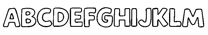 Remontada Outline Regular Font UPPERCASE