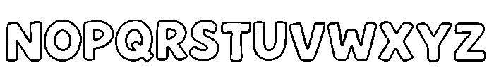Remontada Outline Regular Font UPPERCASE