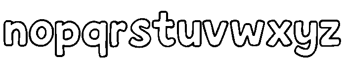 Remontada Outline Regular Font LOWERCASE