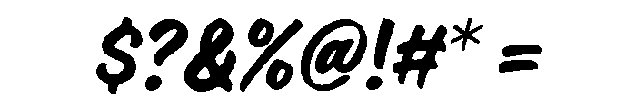 Remukan Chantir Italic Font OTHER CHARS