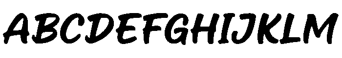 Remukan Chantir Italic Font UPPERCASE